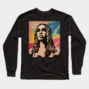 Vintage Poster - Solange Knowles Style Long Sleeve T-Shirt